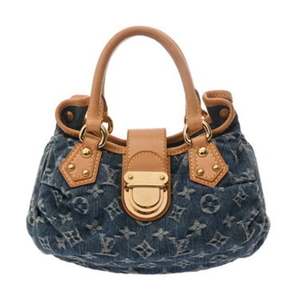 LOUIS VUITTON Monogram Denim Mini Pretty Blue M95050 Women's Handbag - Picture 1 of 11